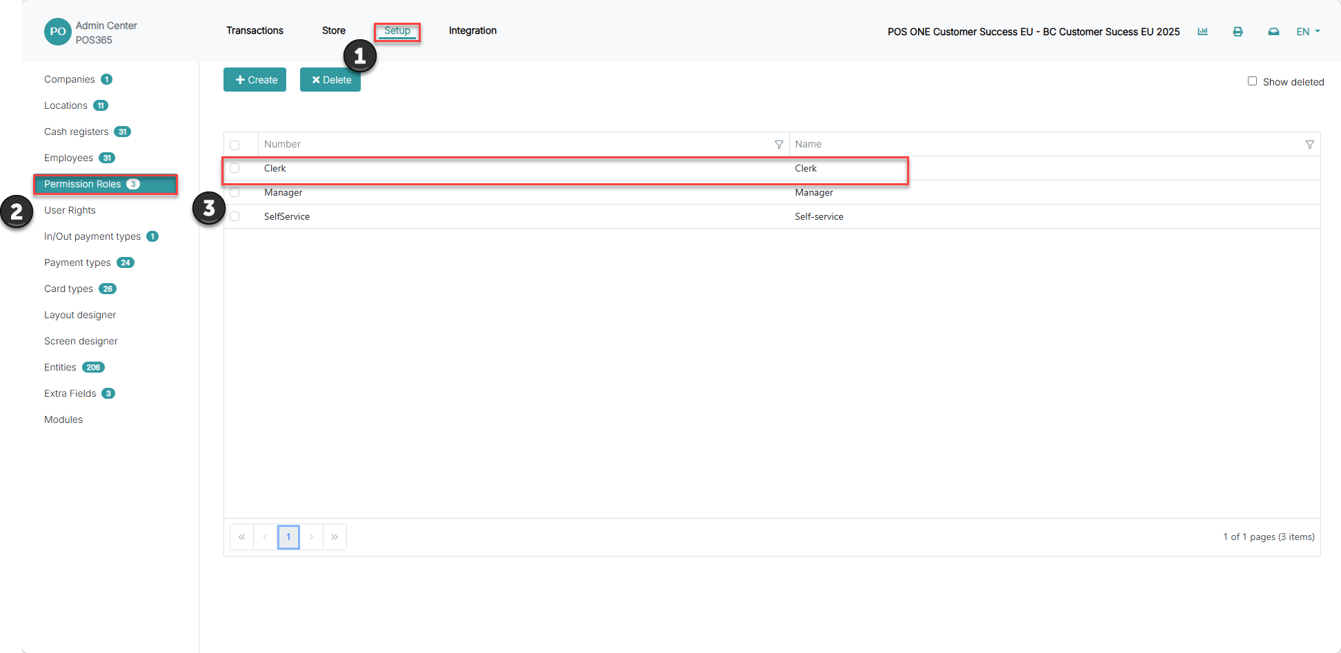 adjust rights for predefined user groups