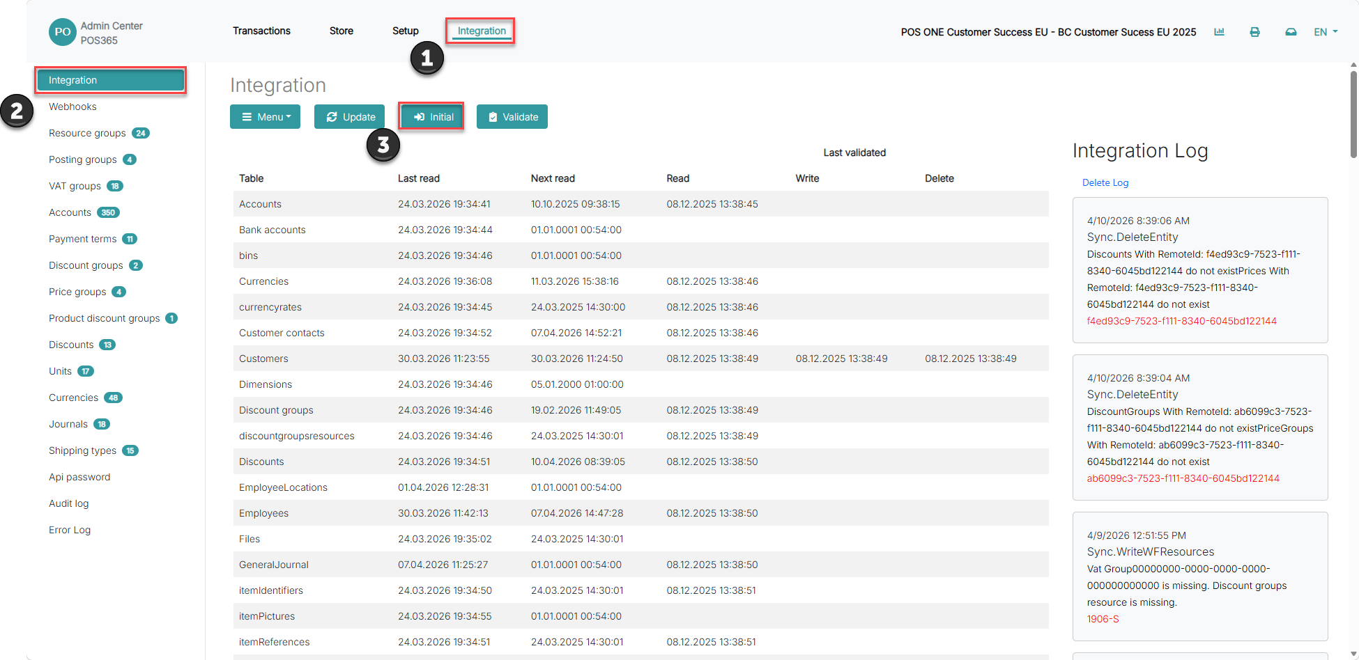 create and set up a new company in the admin center