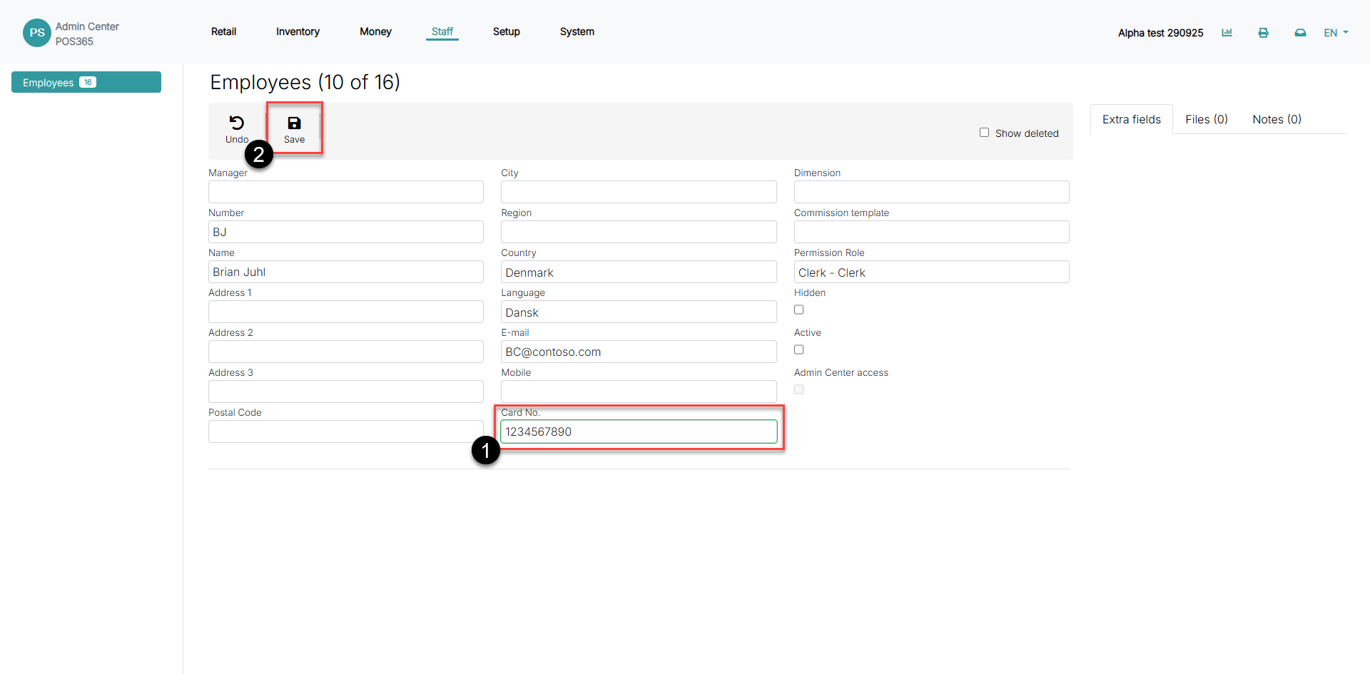 create and use card or chip login