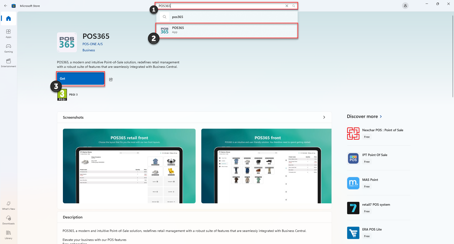 download and set up the pos365 app