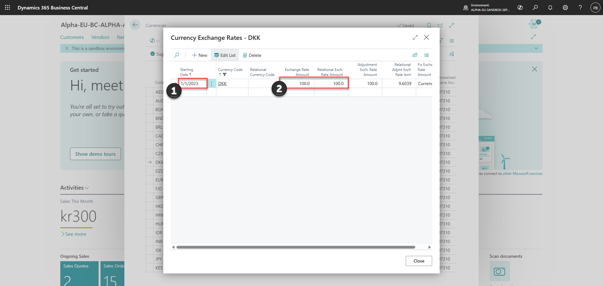 download business central extension set up integration