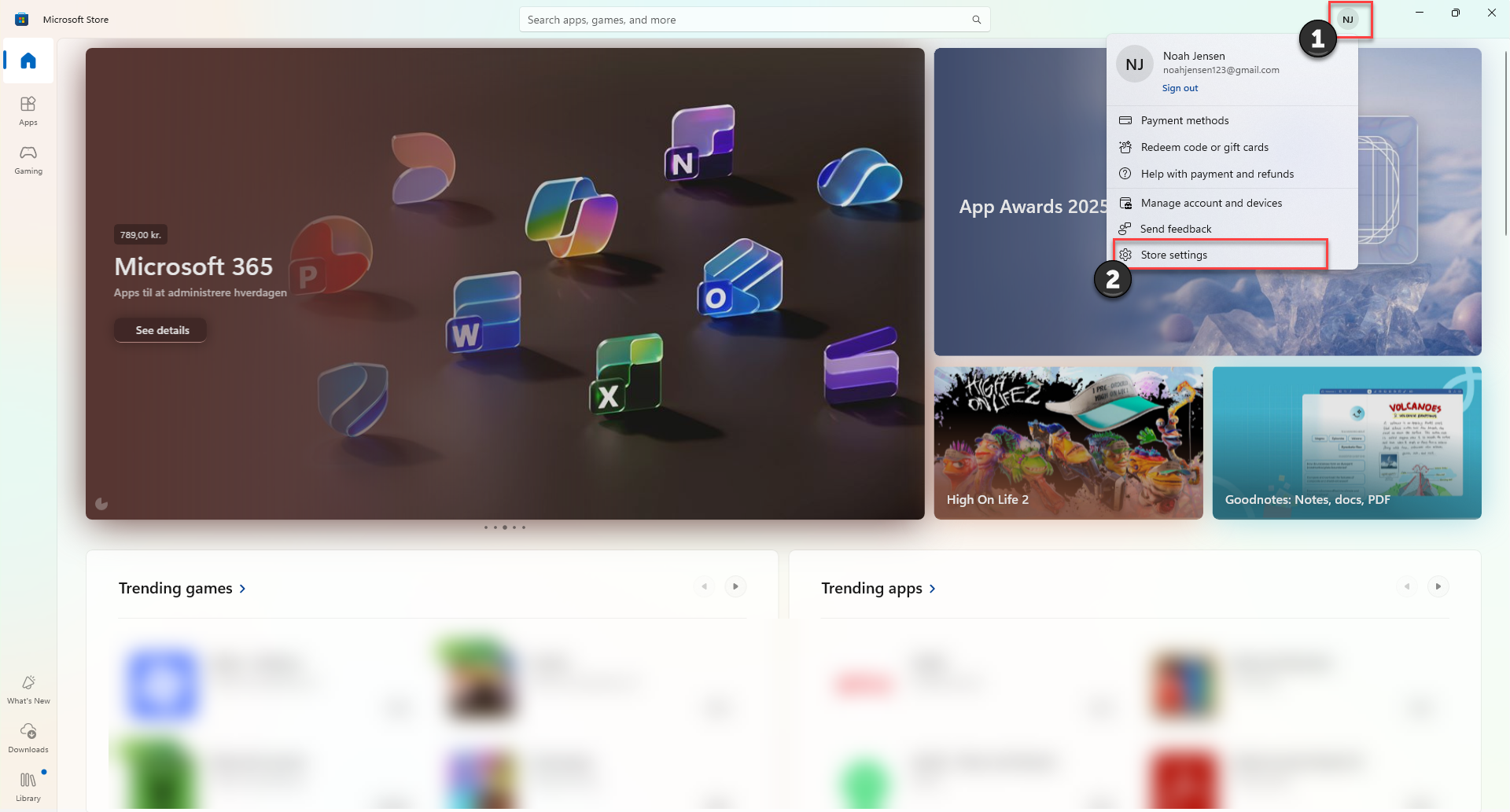 enable automatic updates in microsoft store