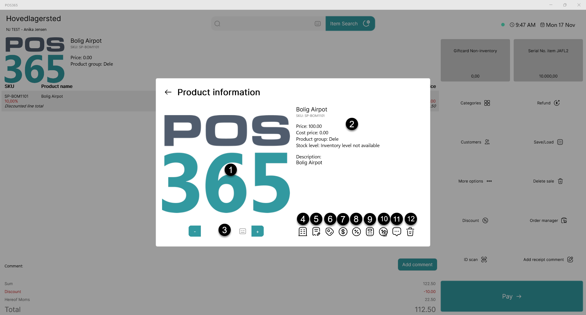 explainer item functionalities