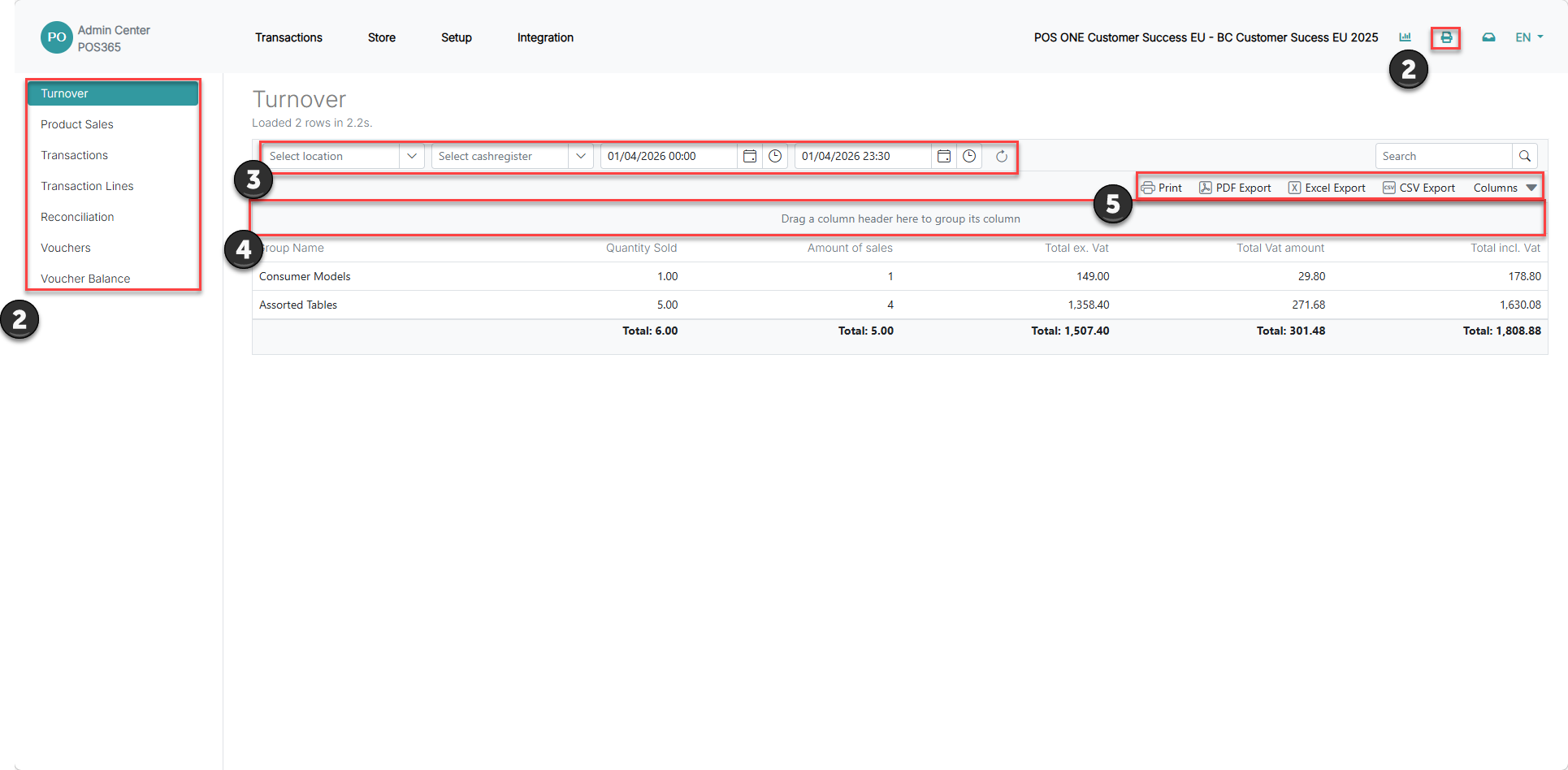 extract reports from pos365