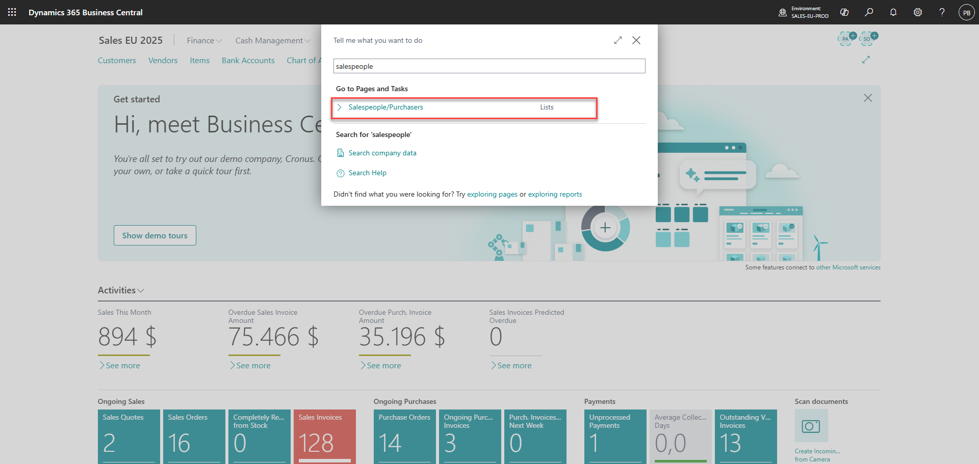 grant access to the admin center