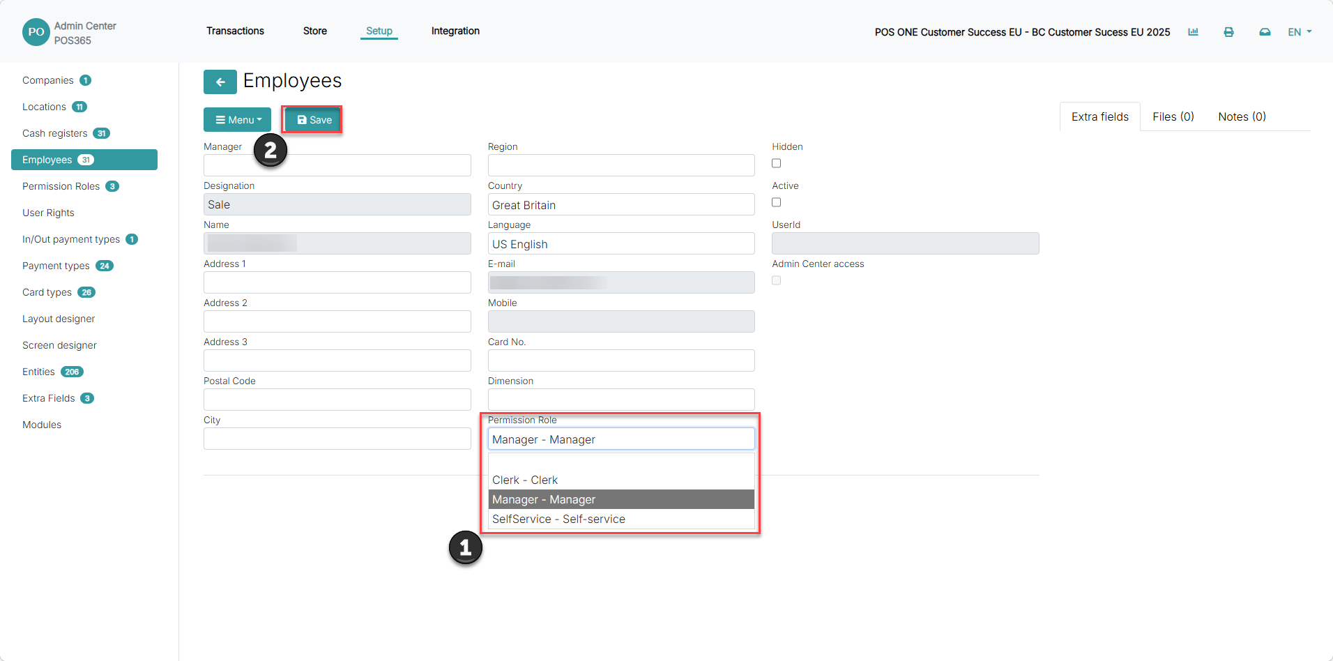 how to change permission roles