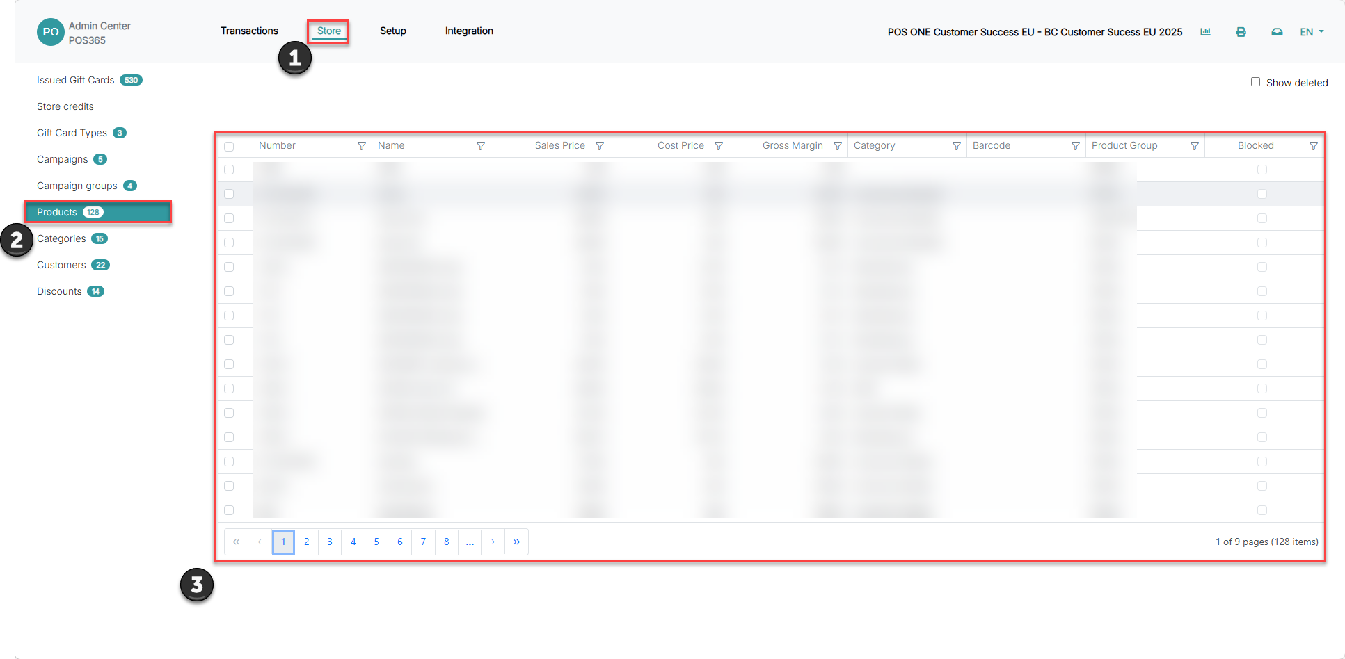 make sales price lists for pos365