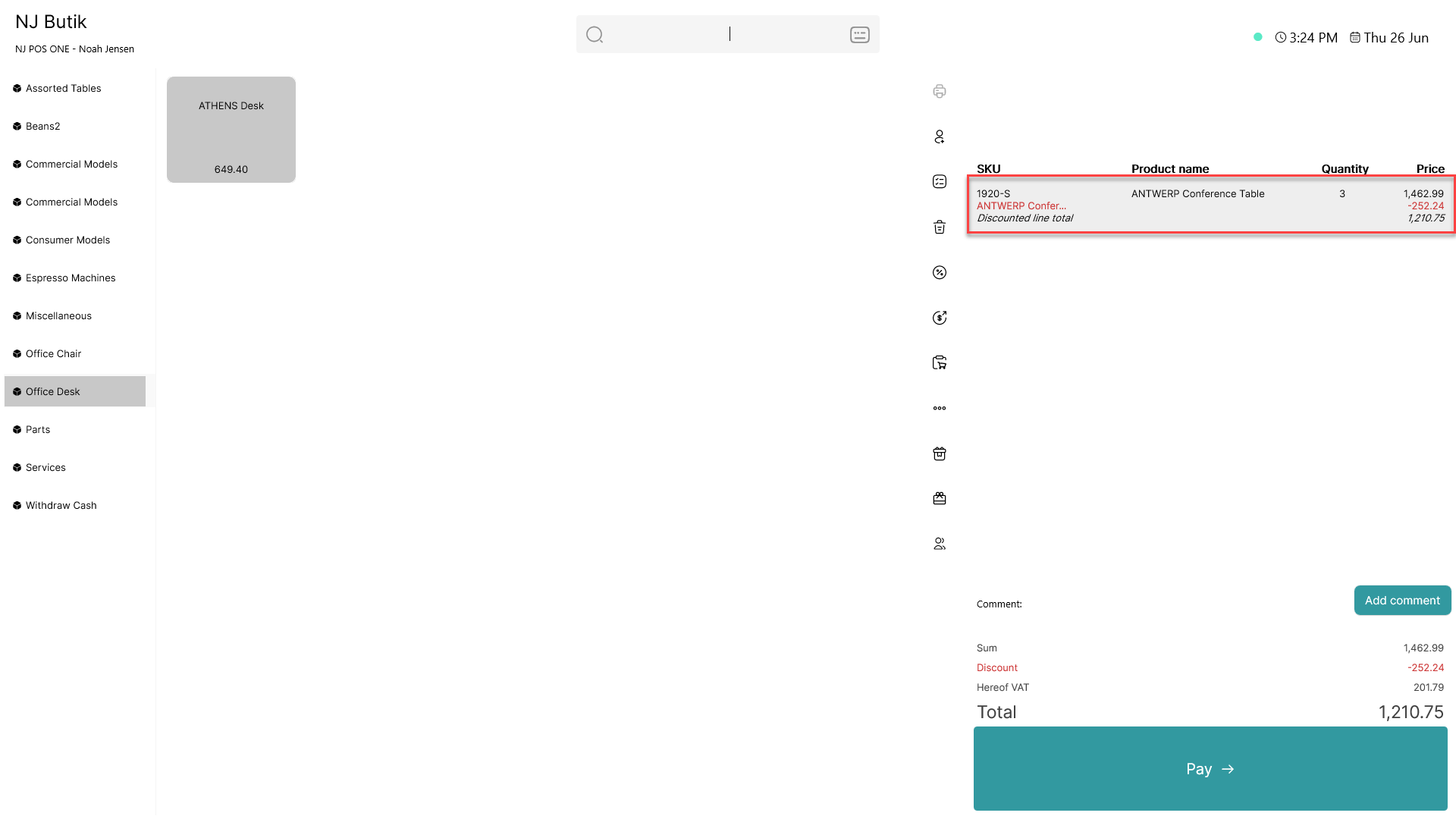 make sales price lists for pos365
