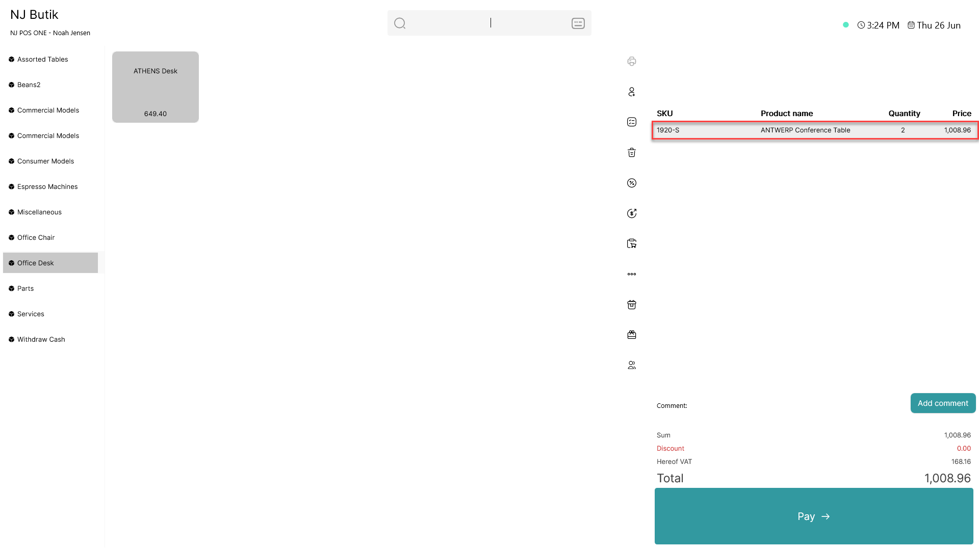 make sales price lists for pos365