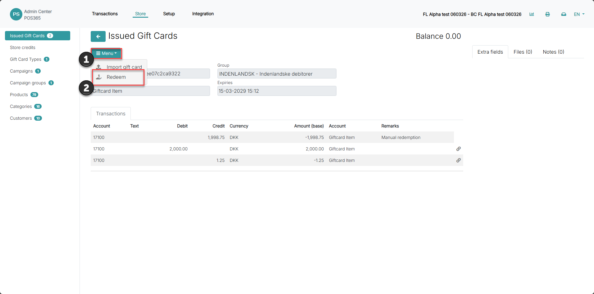 redeem giftcards manually