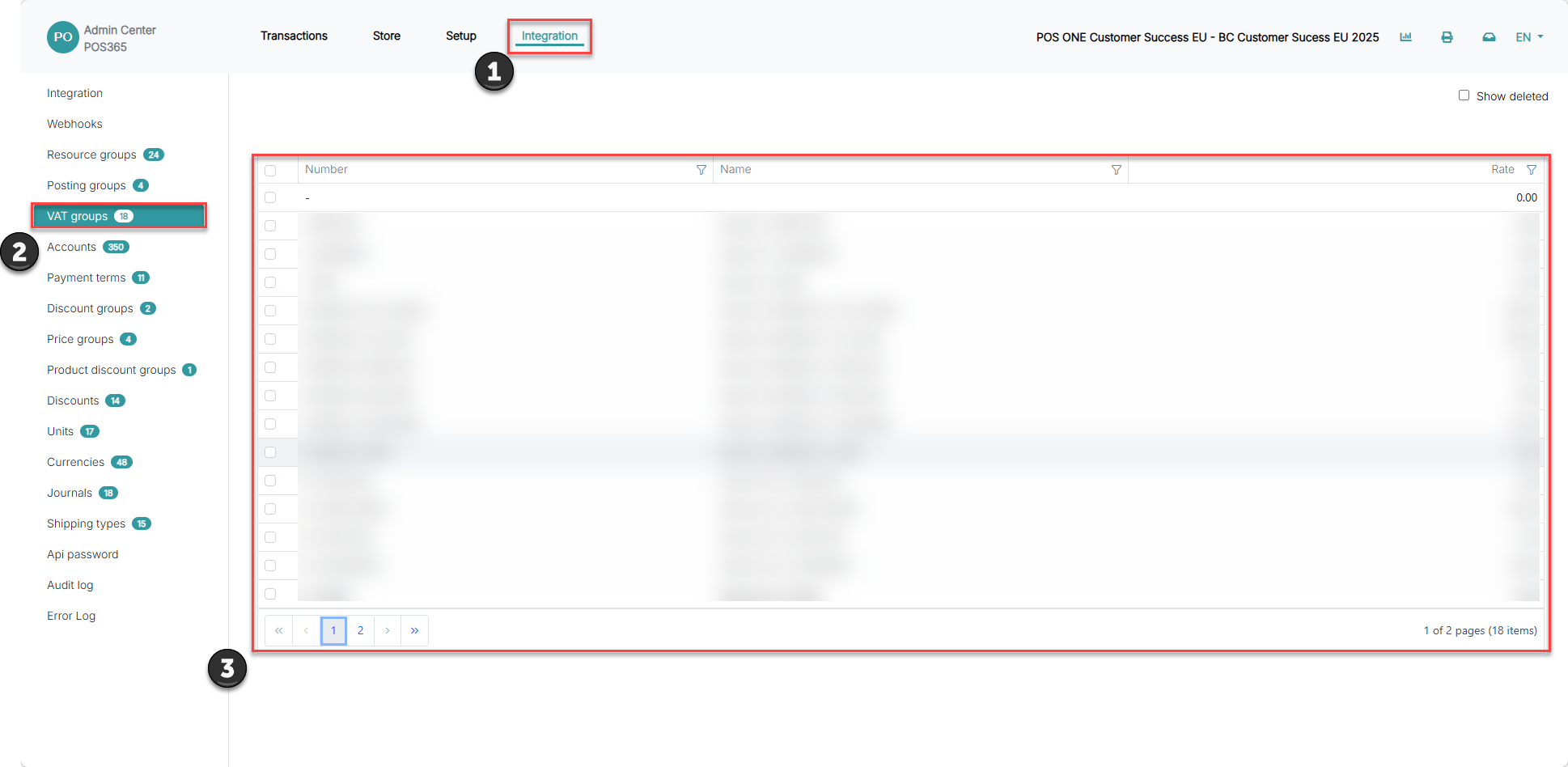 setup of vat on accounts in business central without double posting