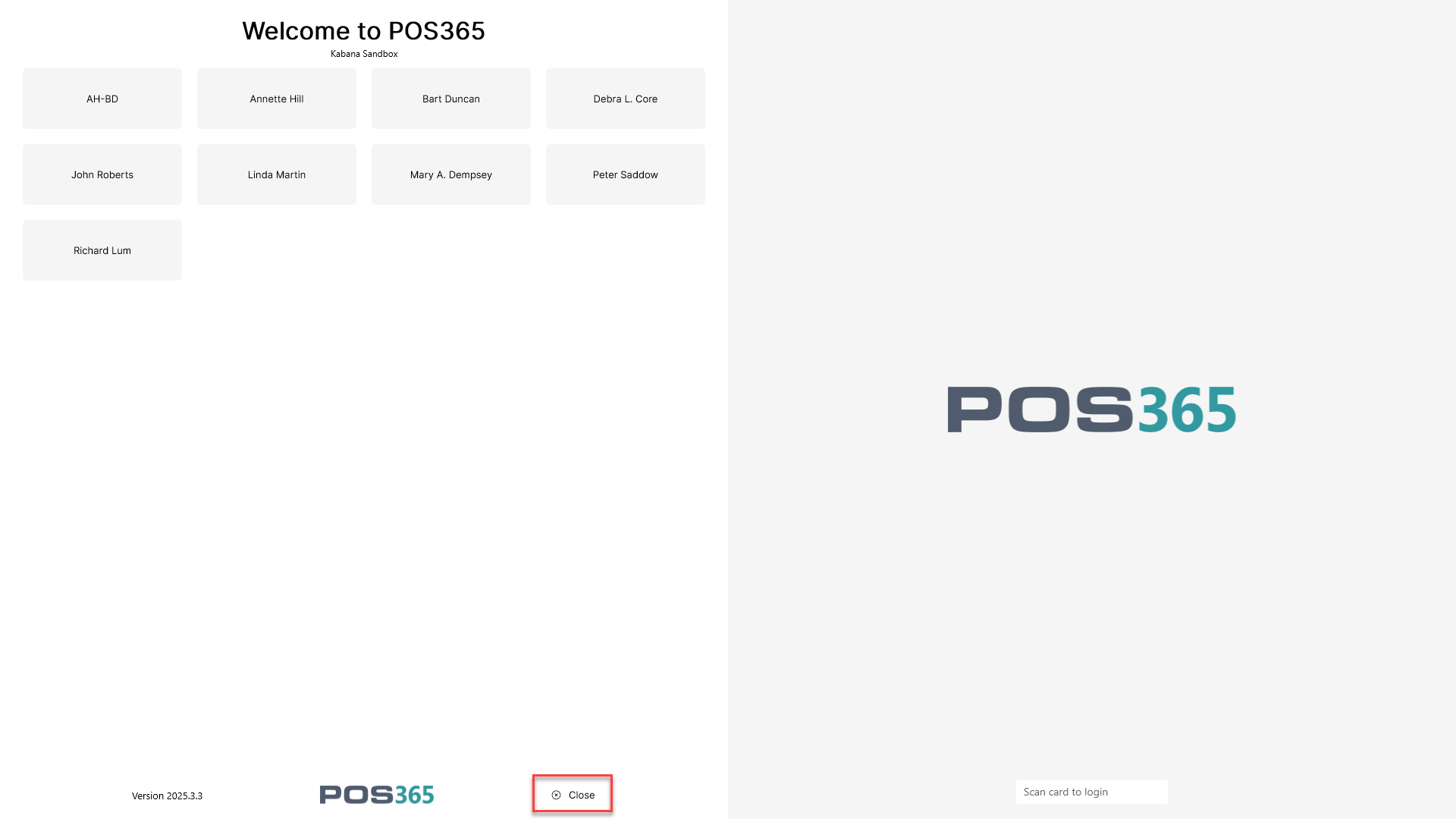 close pos365