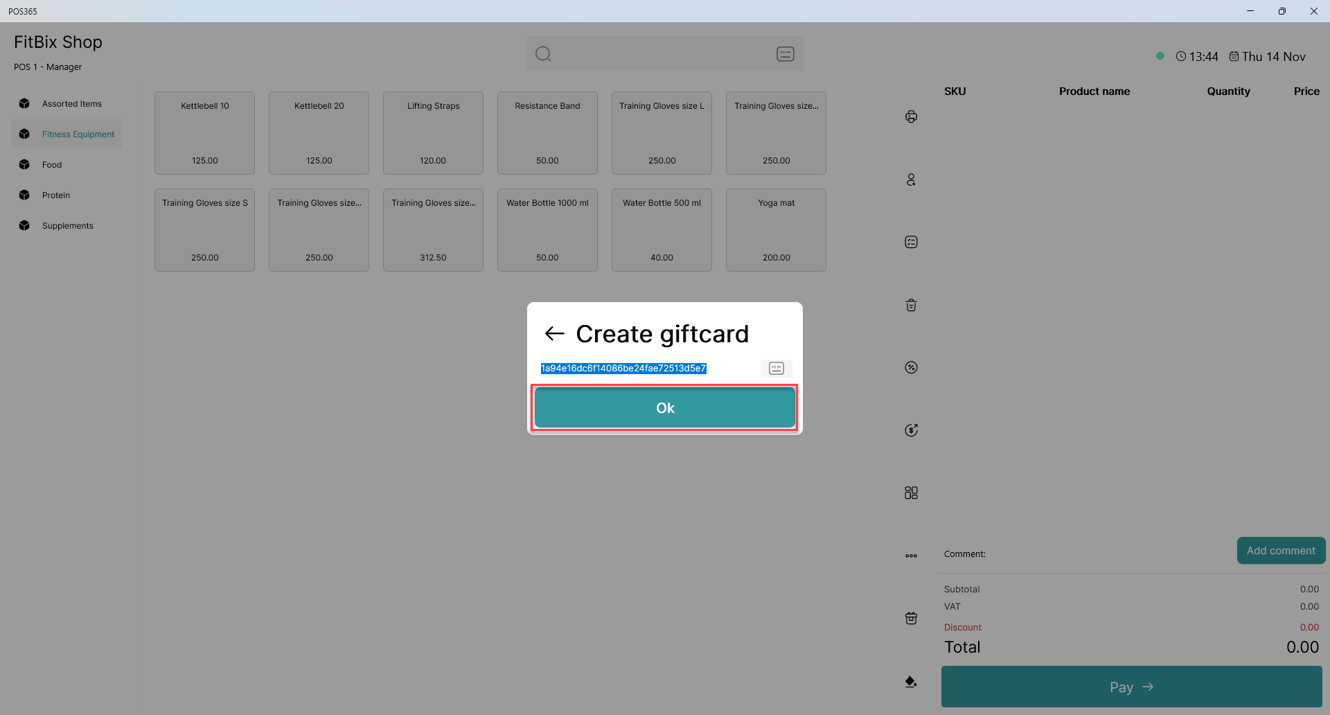create plastic gift card