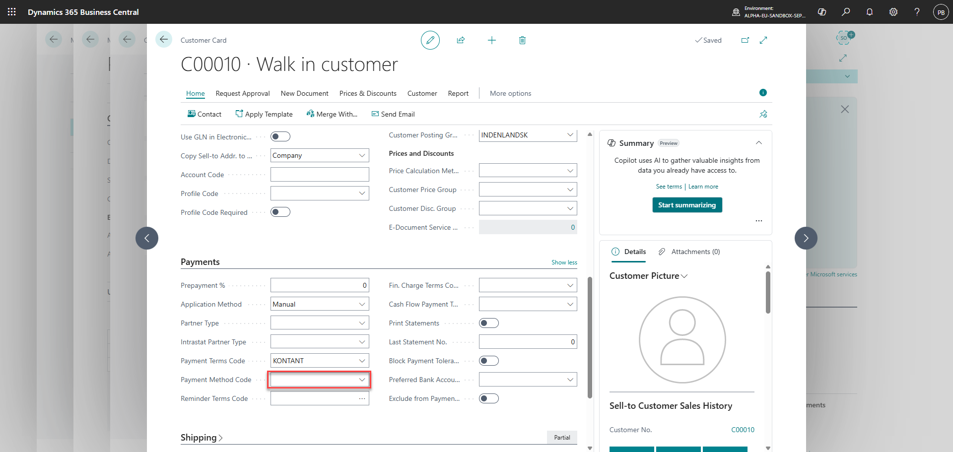 download business central extension set up integration