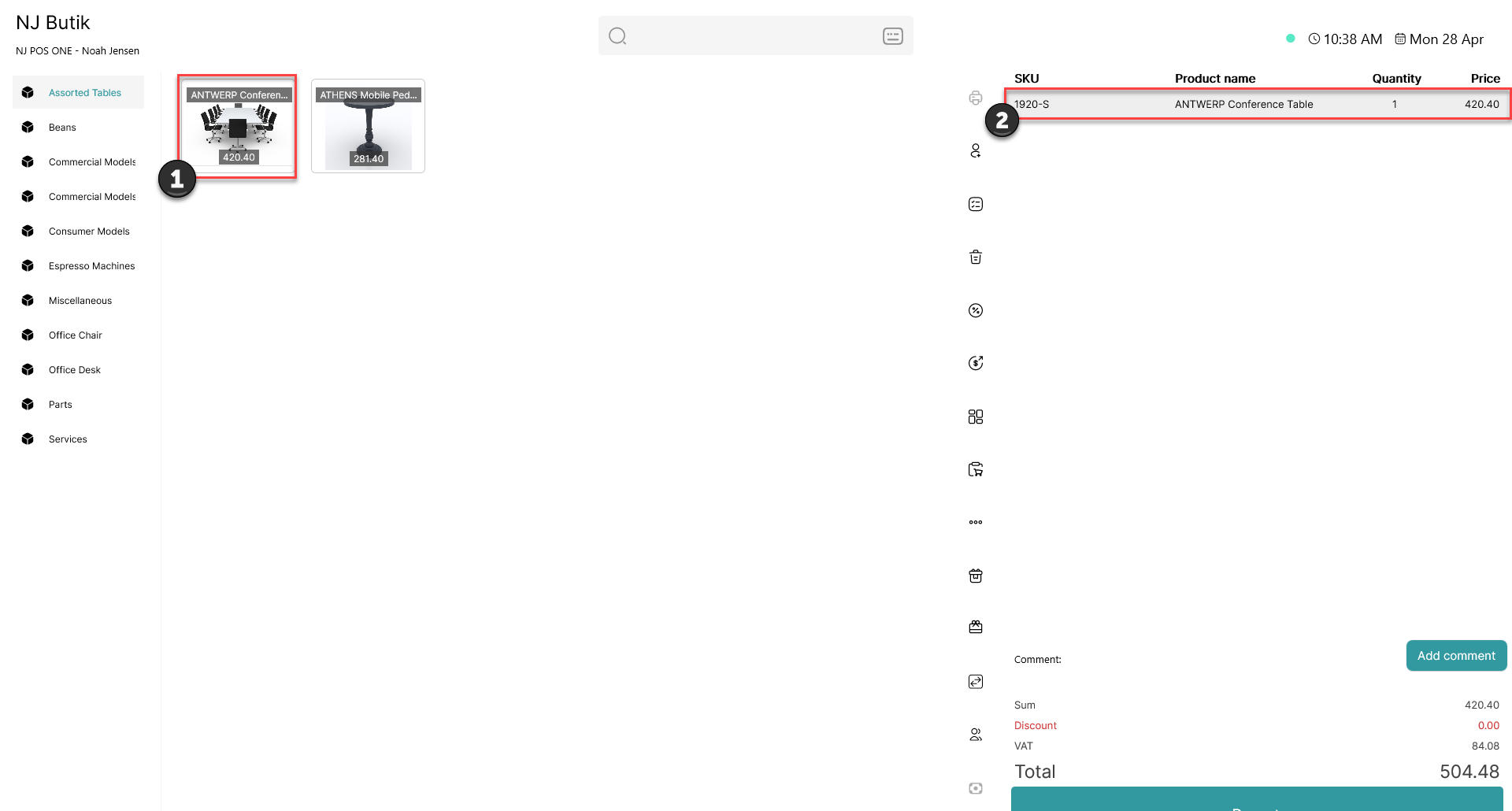 edit price of a product in the basket