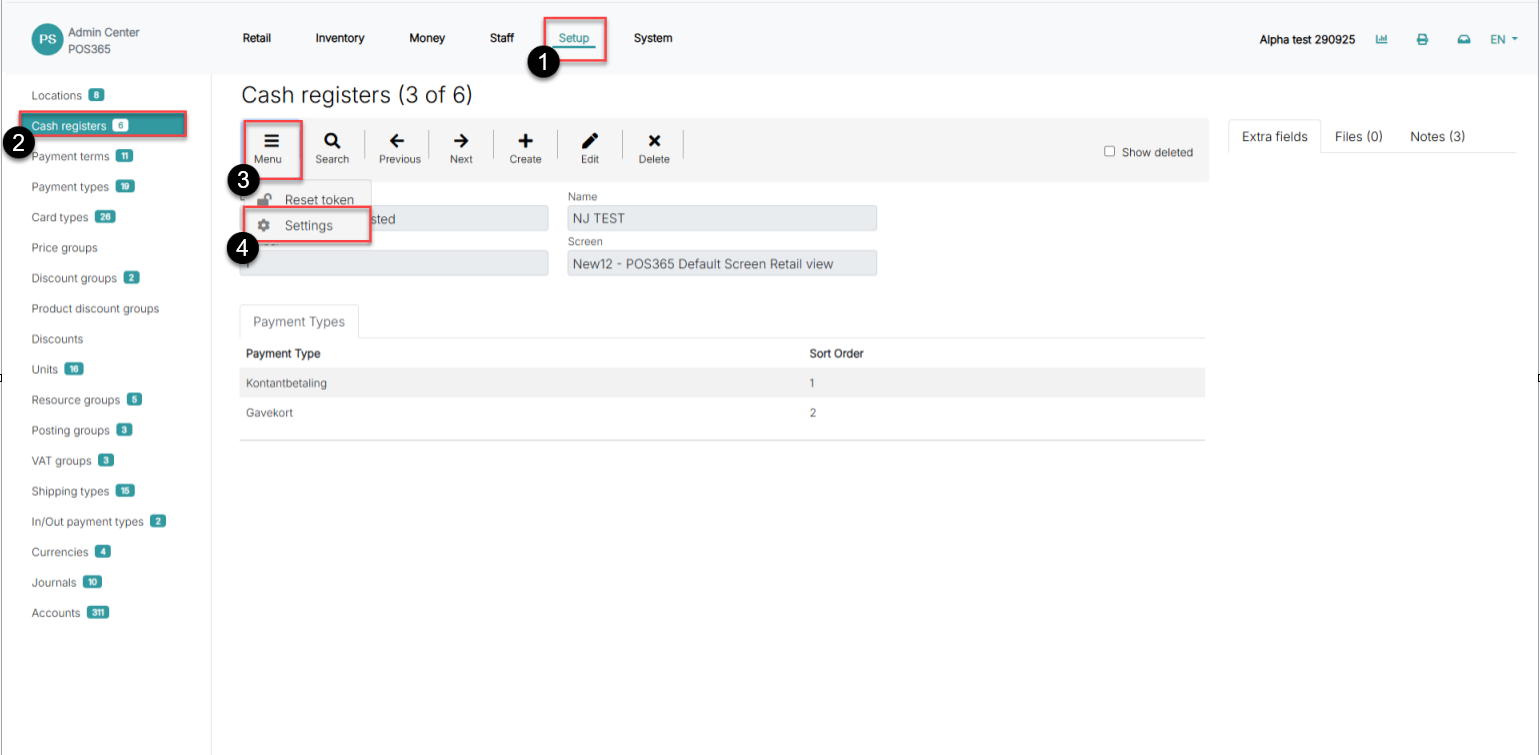 enable disable automatic sign out on pos365