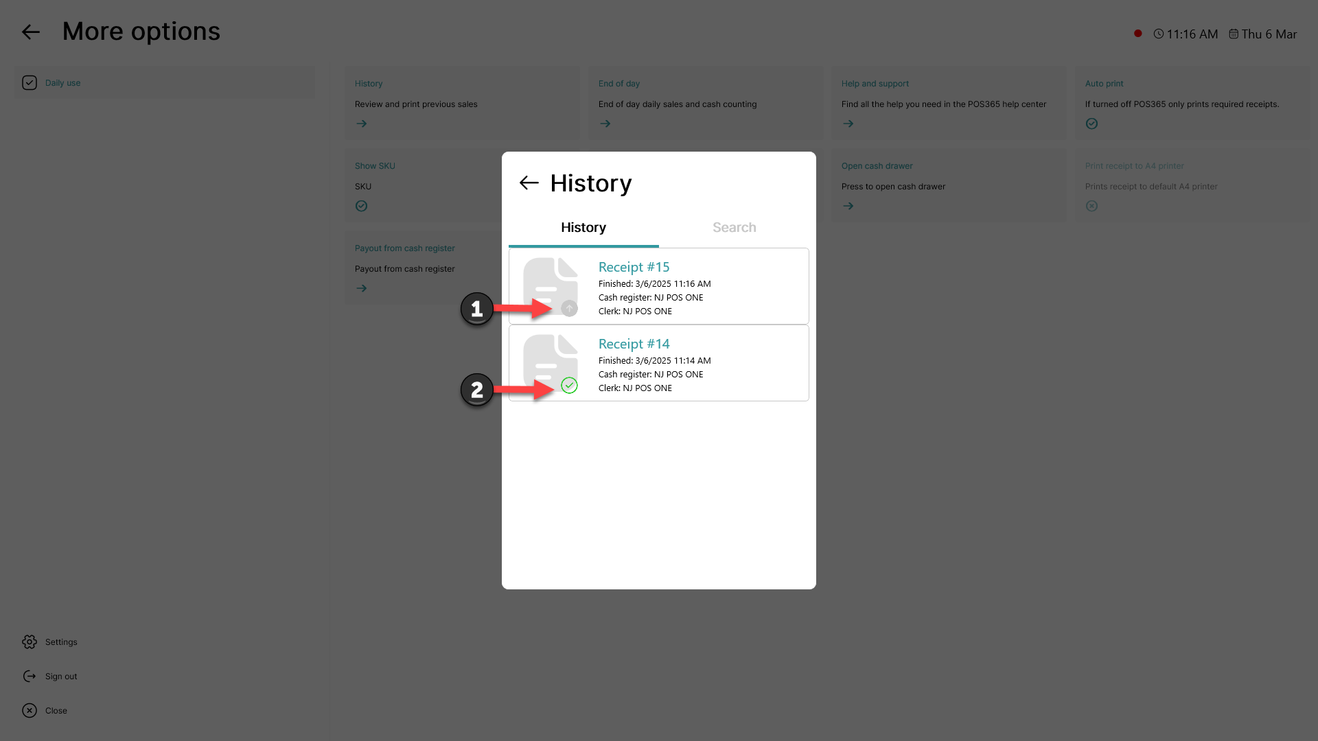 explainer offline function in pos365
