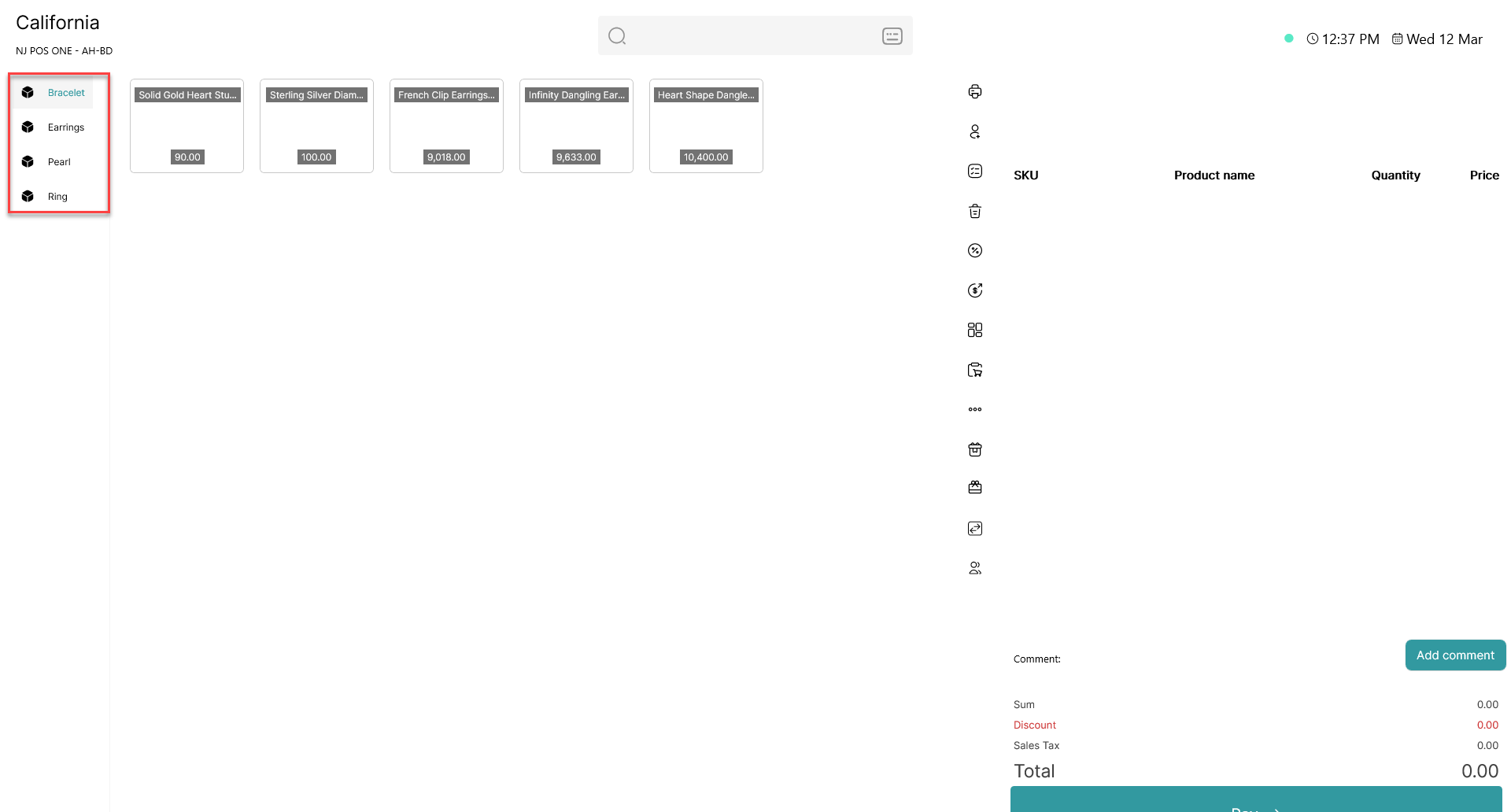 how to view item categories in pos365
