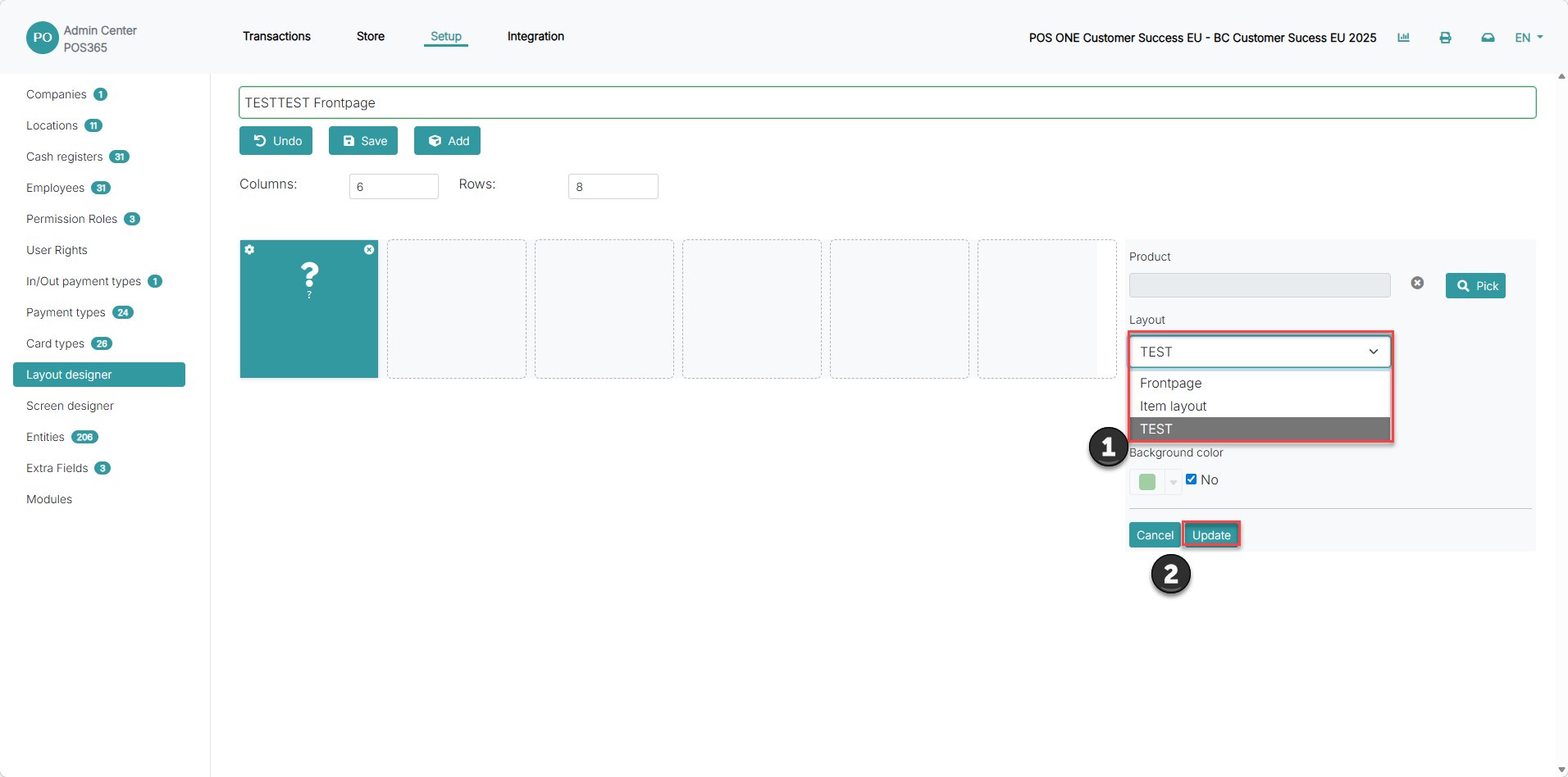 Link layout