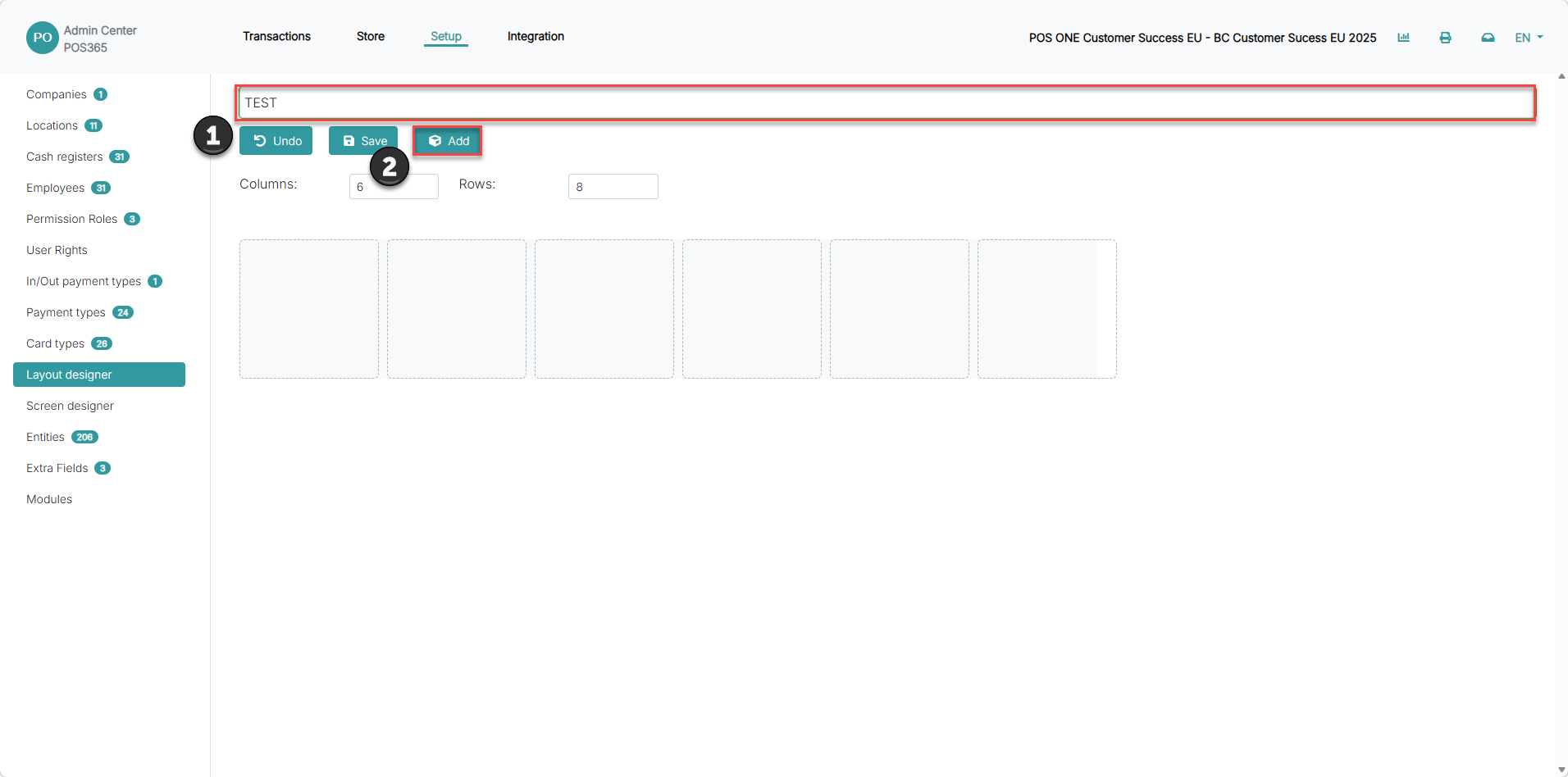 Create layout