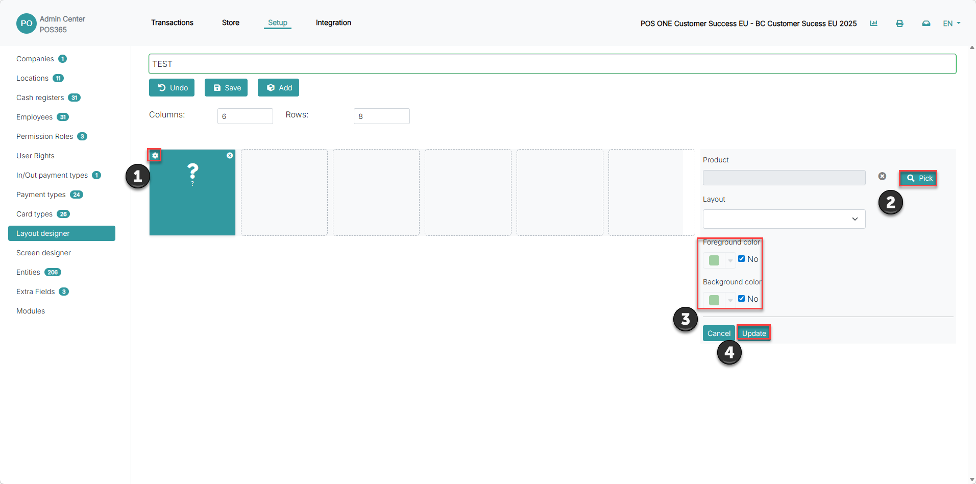 Configure button