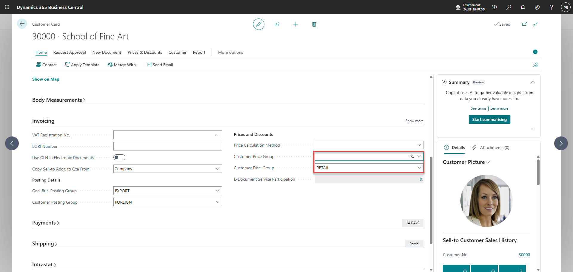 make sales price lists for pos365