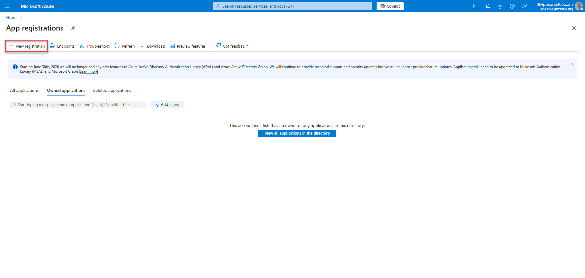 obtain credentials for business central integration