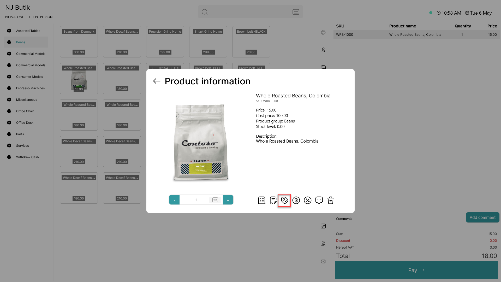 print price labels for products