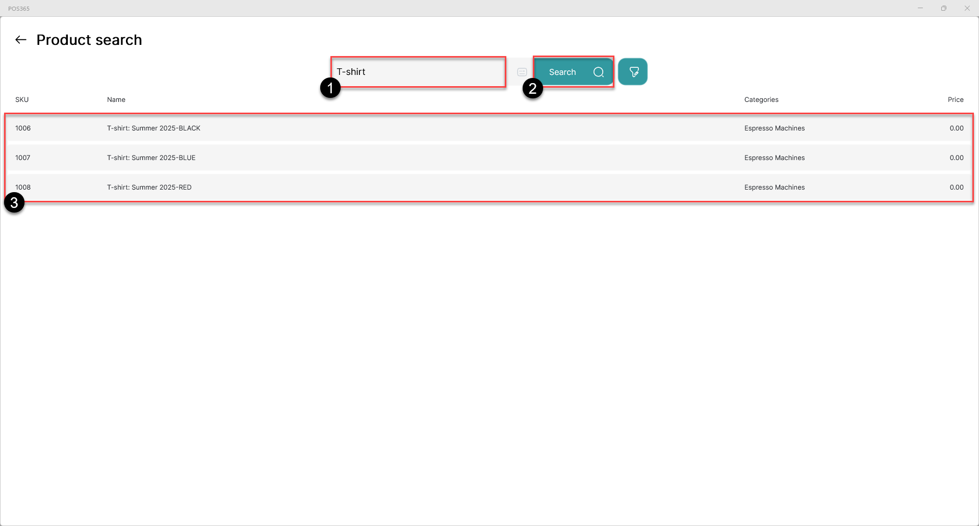 search for products