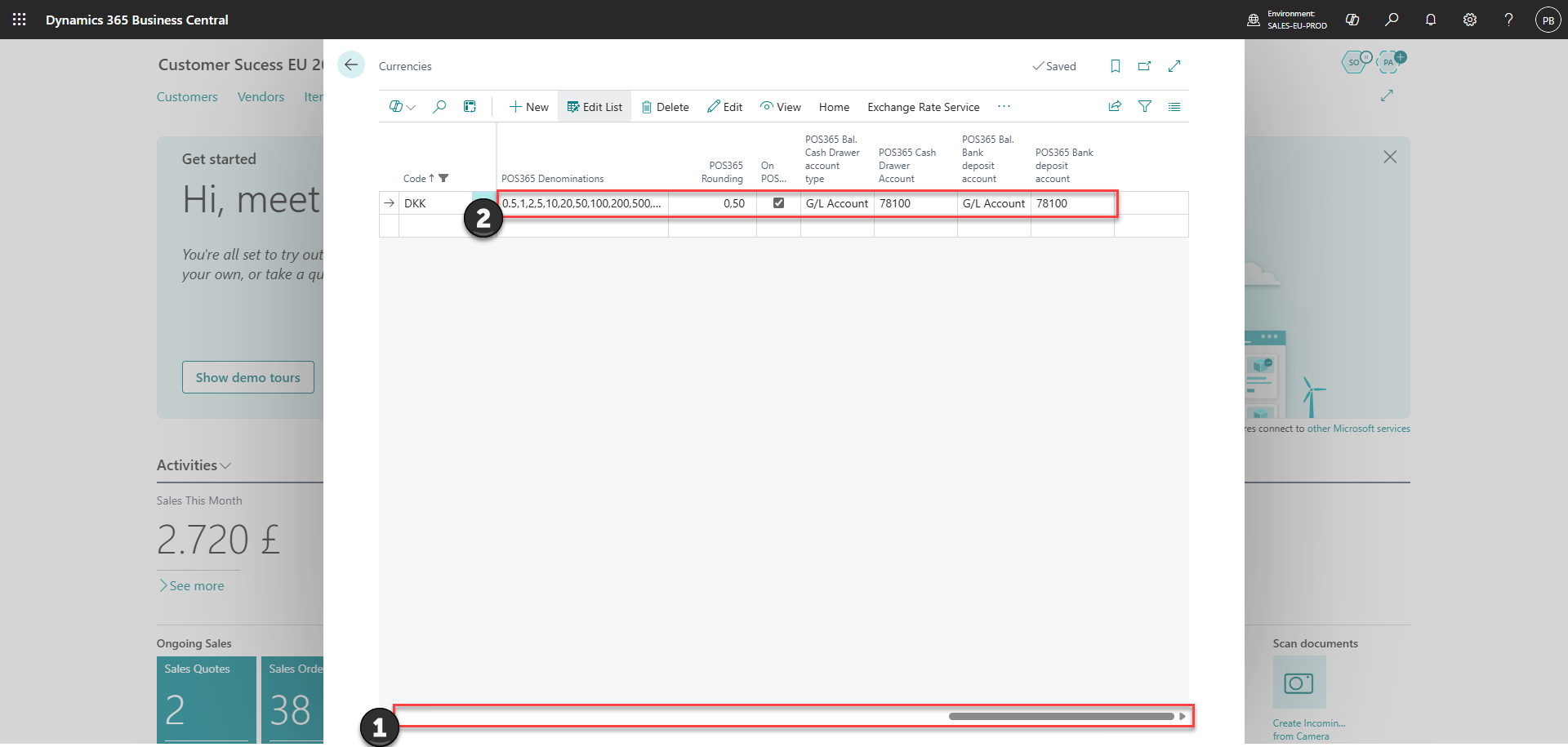 set up new currencies for pos365