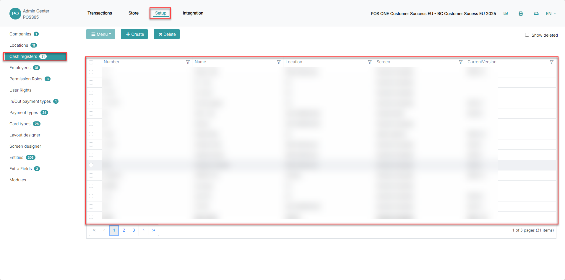 set up payment types for pos365
